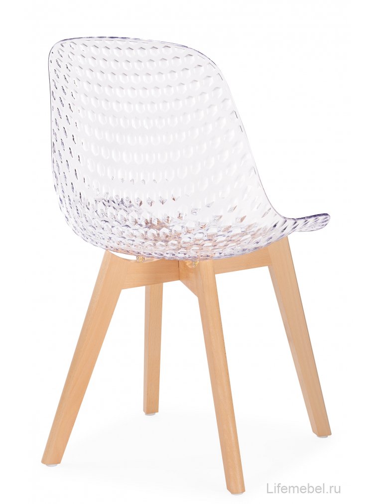 Пластиковый стул Vart clear / wood