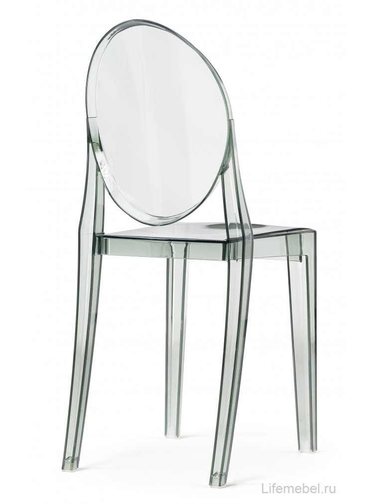 Пластиковый стул Victoria clear gray
