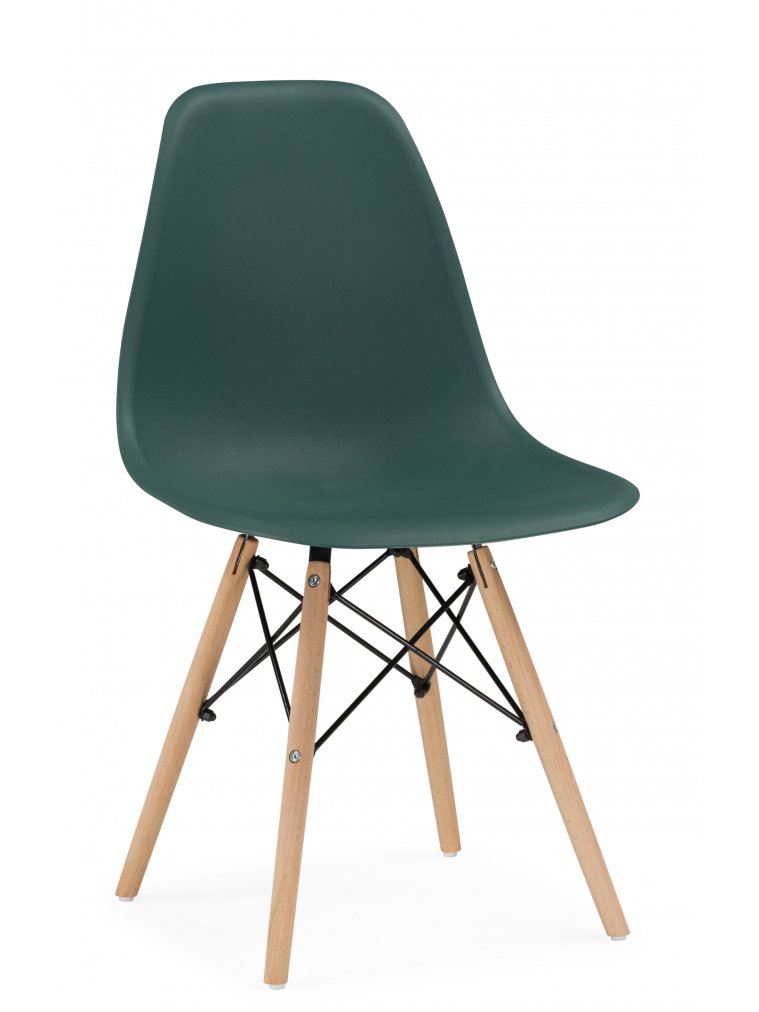 Пластиковый стул Витала зеленый / дерево