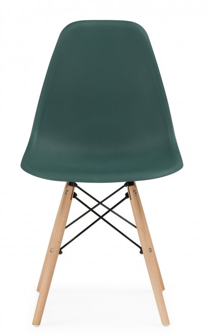 Пластиковый стул Витала зеленый / дерево