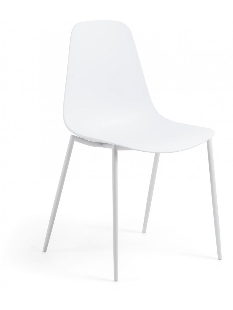 Стул на металлокаркасе Wassu белый