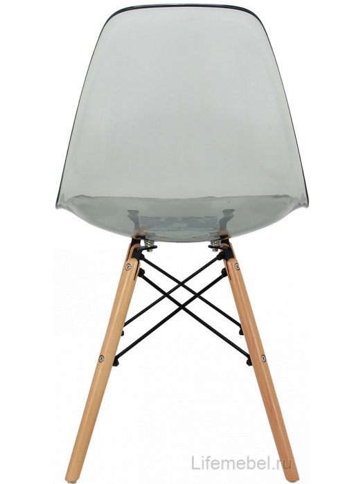Стул Eames прозрачный / серый