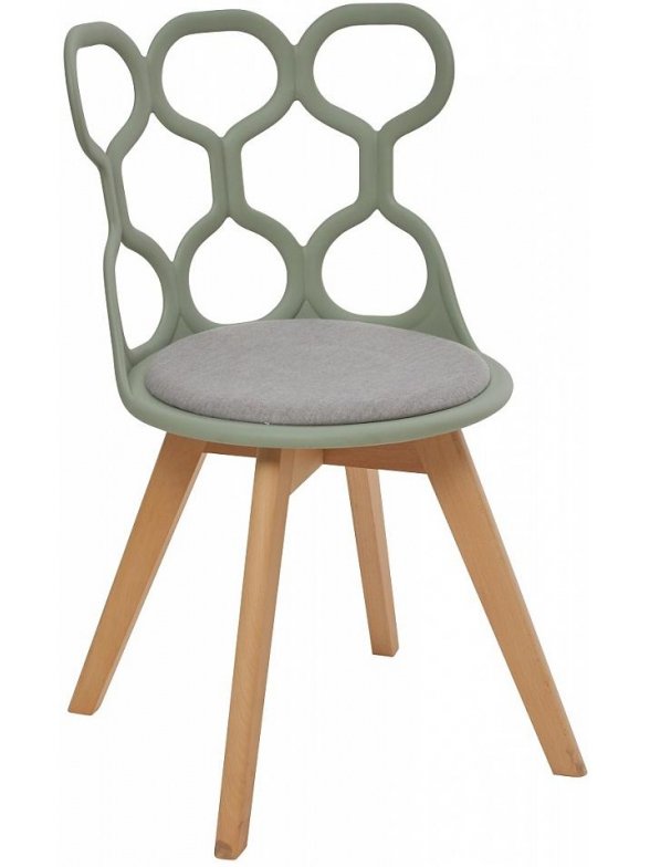 Стул пластиковый Azhur grey green