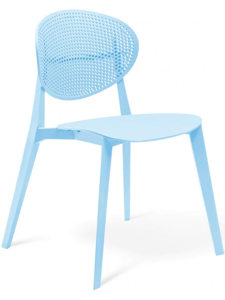 Пластиковый стул Sheffilton SHT-S111 пастельно-голубой
