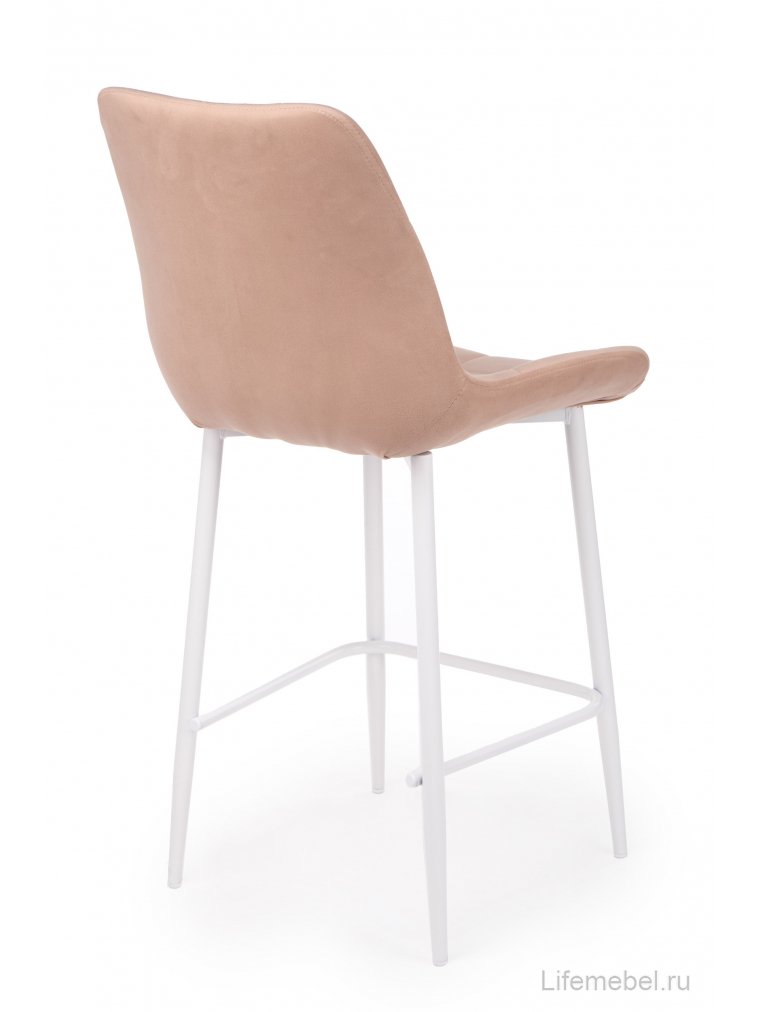 Полубарный стул Челси 360 бежевый (zd 210) / белый