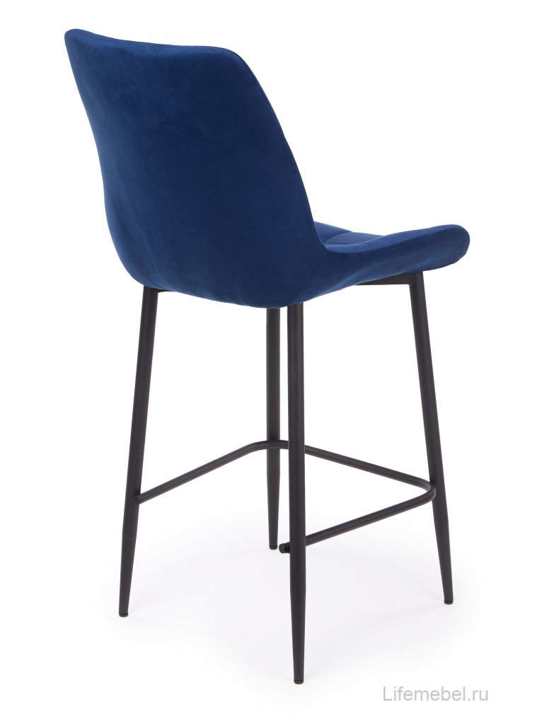 Полубарный стул Челси 360 синий (zd 798) / черный