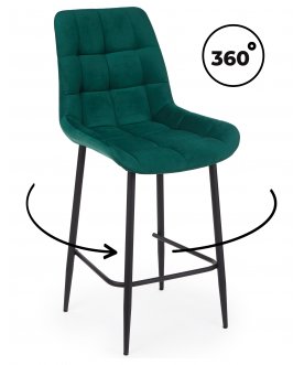 Барный стул Челси светло-серый (zd 960) / черный