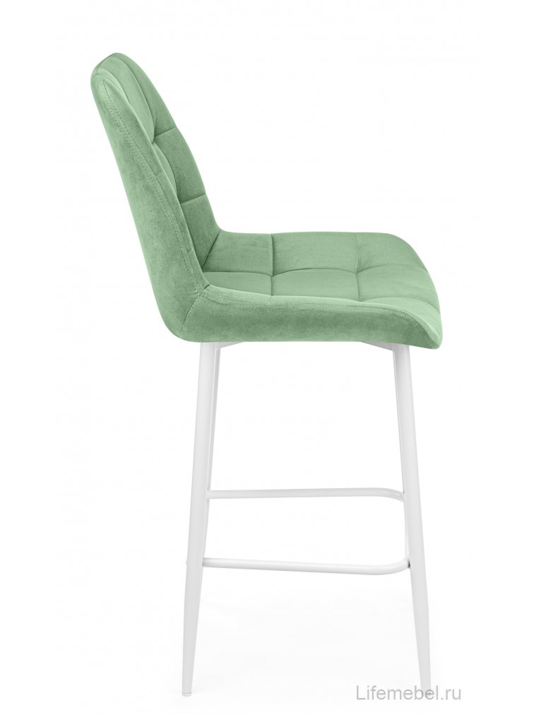 Полубарный стул Челси фисташковый (zd 651) / белый