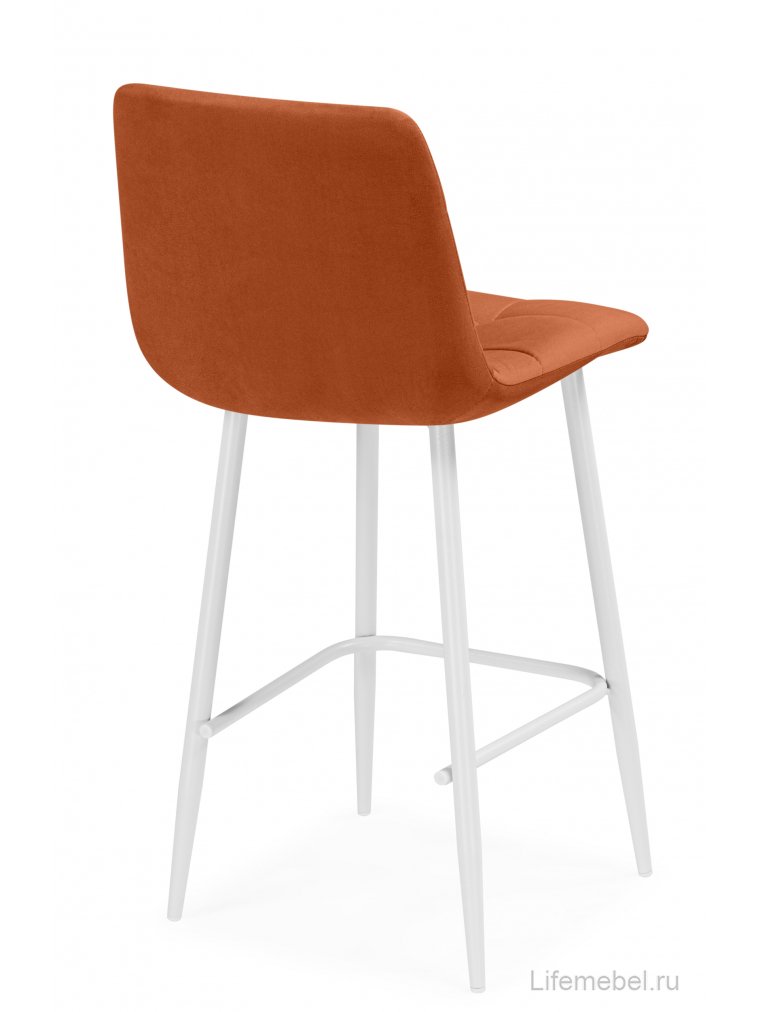 Полубарный стул Чилли Мини терракотовый (zd 432) / белый