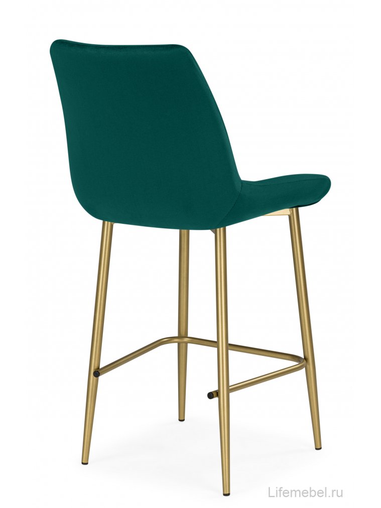 Полубарный стул Седа зеленый (zd 667) / золотой