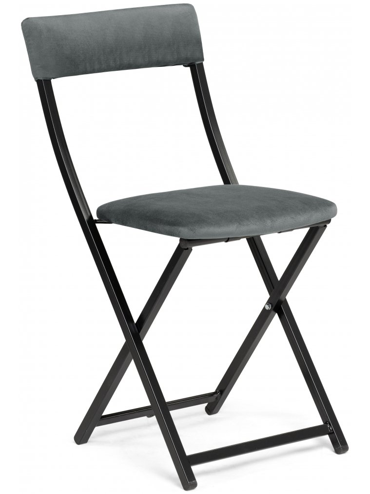 Стул на металлокаркасе Elevis темно-серый / черный