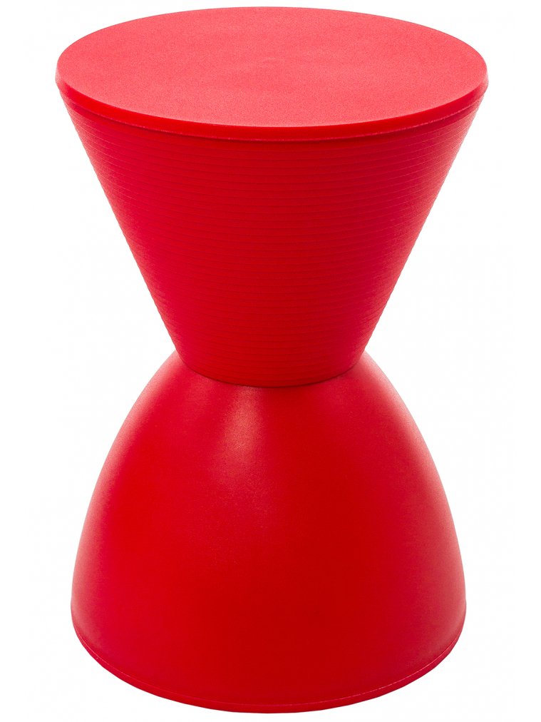 Табурет Button красный