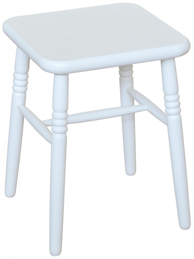 Табурет Классика белая эмаль