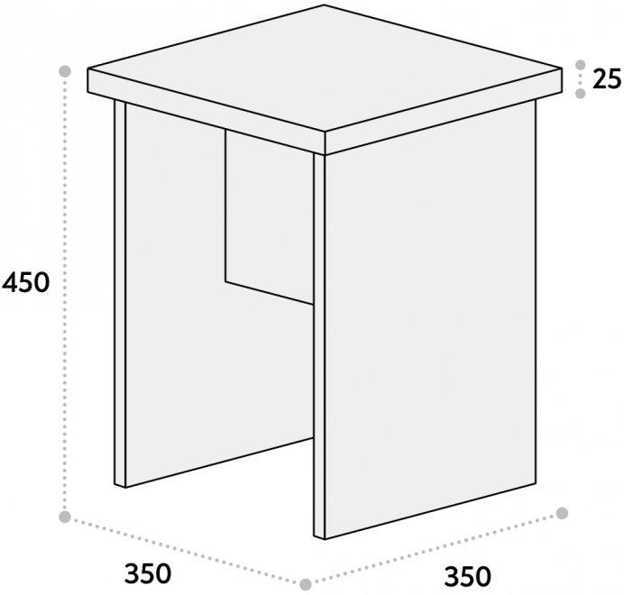 Табурет Т-03 блэквуд ячменный