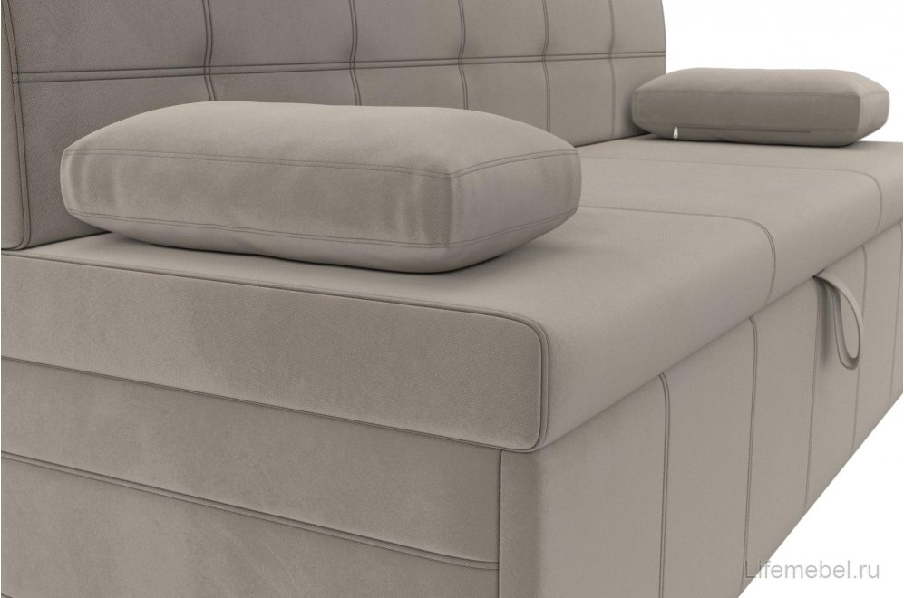 Кухонный диван Лео микровельвет бежевый