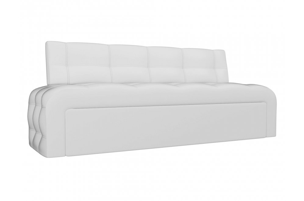 Кухонный диван Люксор экокожа белый