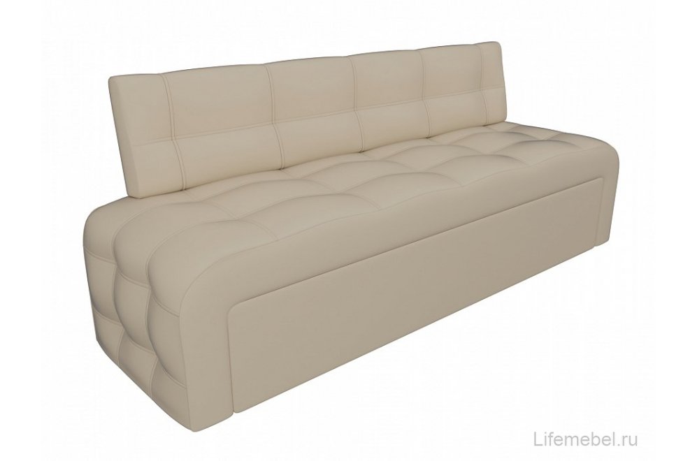 Кухонный диван Люксор экокожа бежевый