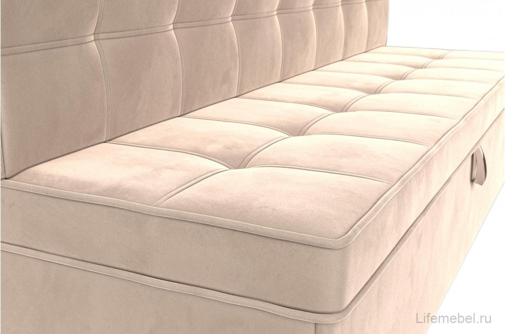 Кухонный диван Техас бежевый велюр