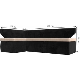 Кухонный диван угловой Соната-Сити