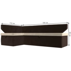 Кухонный диван угловой Соната-Сити