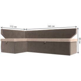 Кухонный диван угловой Соната-Сити