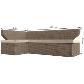 Кухонный диван угловой Соната-Сити