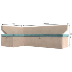 Кухонный диван угловой Соната-Сити