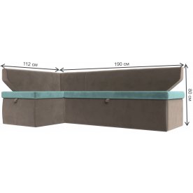 Кухонный диван угловой Соната-Сити