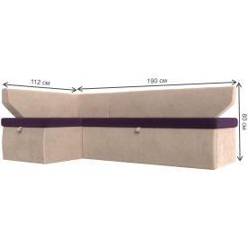 Кухонный диван угловой Соната-Сити