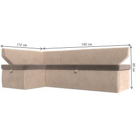 Кухонный диван угловой Соната-Сити