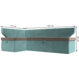 Кухонный диван угловой Соната-Сити