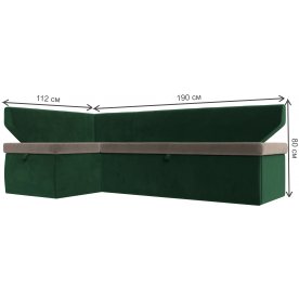 Кухонный диван угловой Соната-Сити