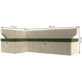 Кухонный диван угловой Соната-Сити