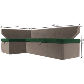 Кухонный диван угловой Соната-Сити