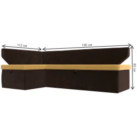 Кухонный диван угловой Соната-Сити