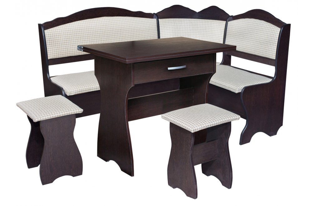 Кухонный уголок Елена венге / рогожка