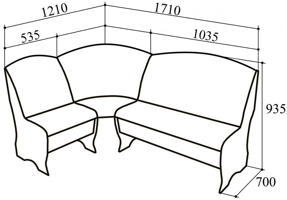 Кухонный уголок КУ-5 млечный / салатовый
