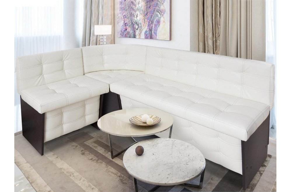 Кухонный диван Милан 115 х 175 венге / крем