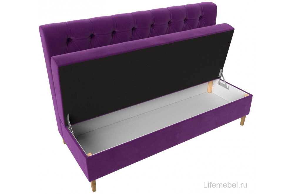 Кухонный диван Бремен микровельвет фиолетовый
