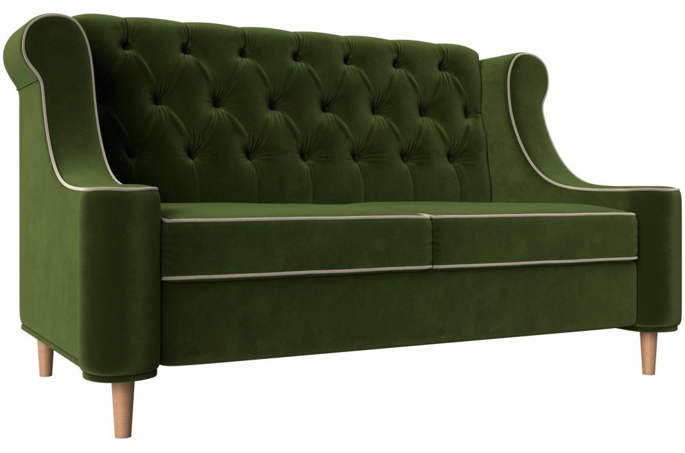 Кухонный диван Бронкс микровельвет зеленый