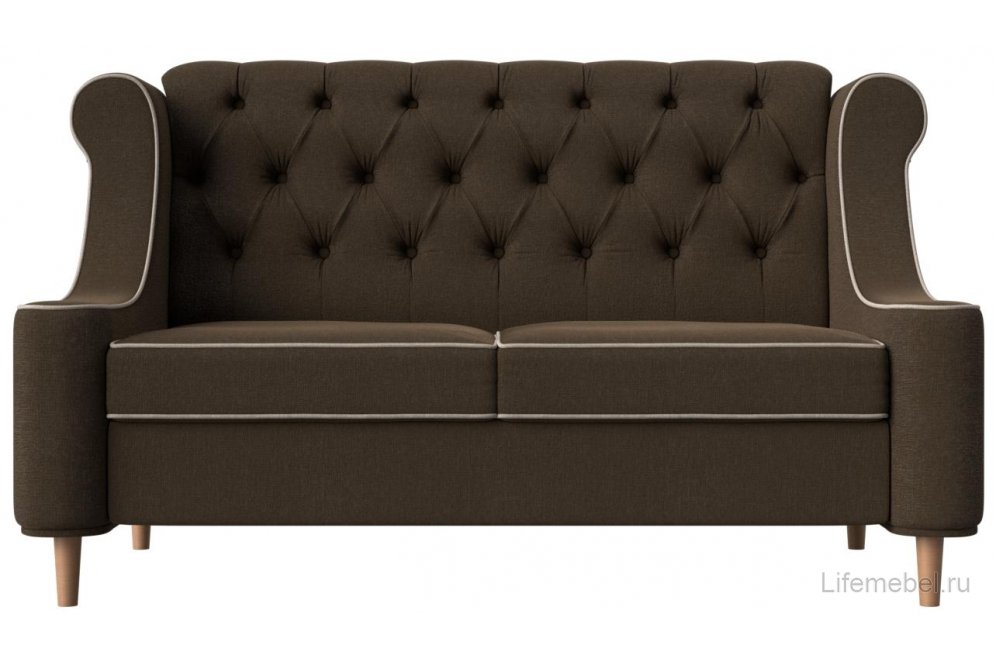 Кухонный диван Бронкс рогожка коричневый