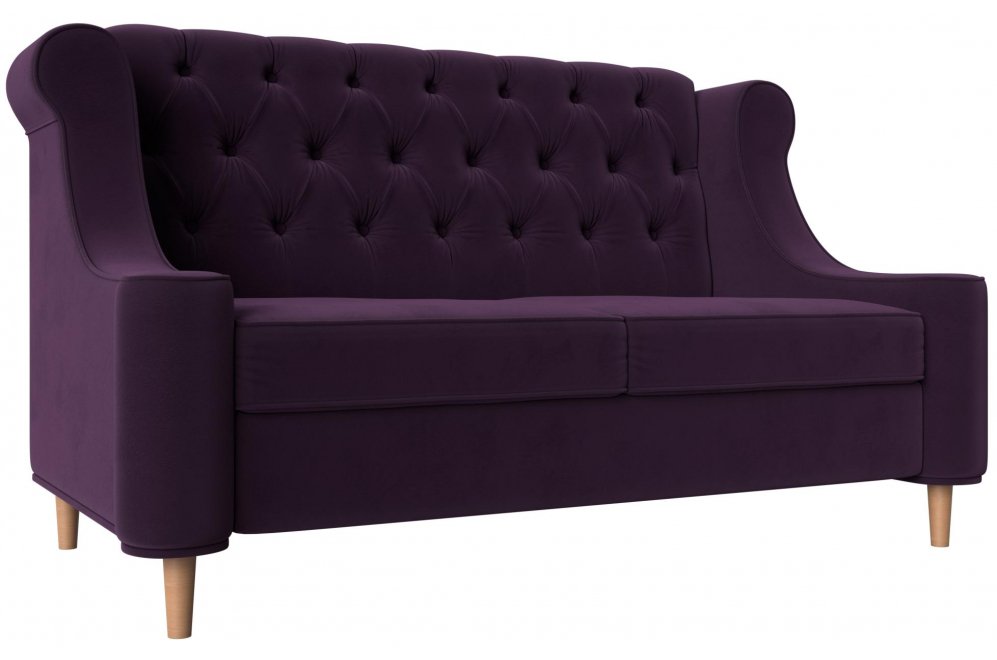 Кухонный диван Бронкс велюр фиолетовый