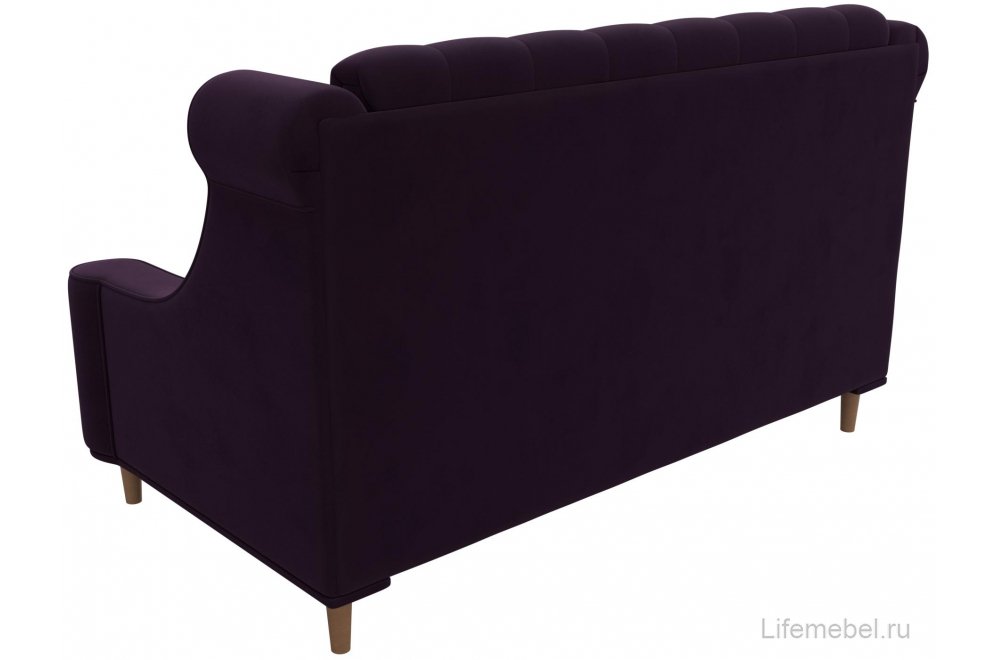 Кухонный диван Бронкс велюр фиолетовый