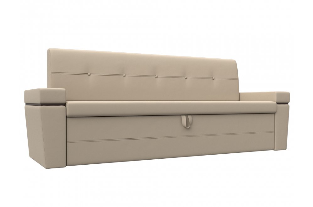 Кухонный диван Деметра экокожа бежевый