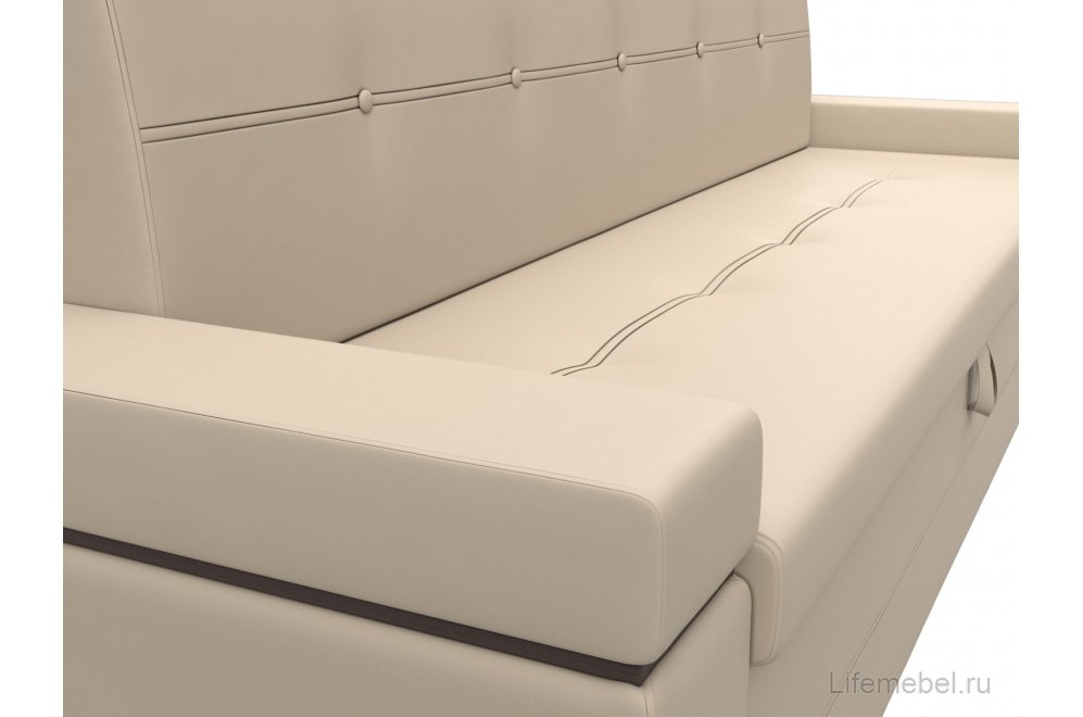 Кухонный диван Деметра экокожа бежевый
