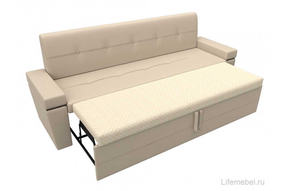 Кухонный диван Деметра экокожа бежевый