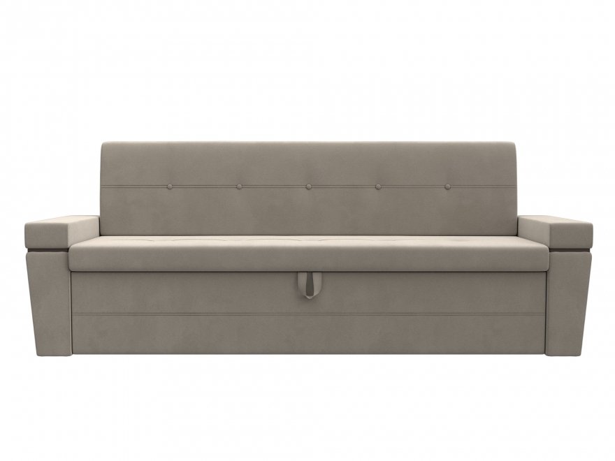 Кухонный диван Деметра микровелвет бежевый