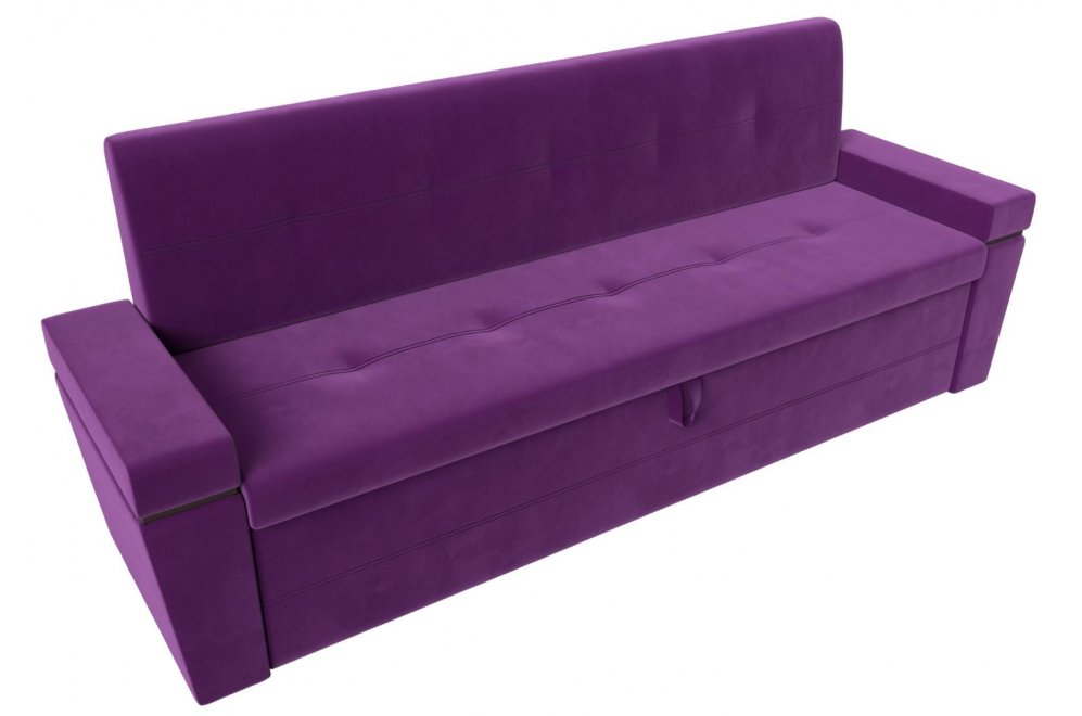 Кухонный диван Деметра микровелвет фиолетовый