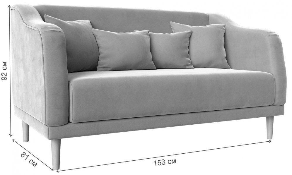 Кухонный диван Киото белая экокожа