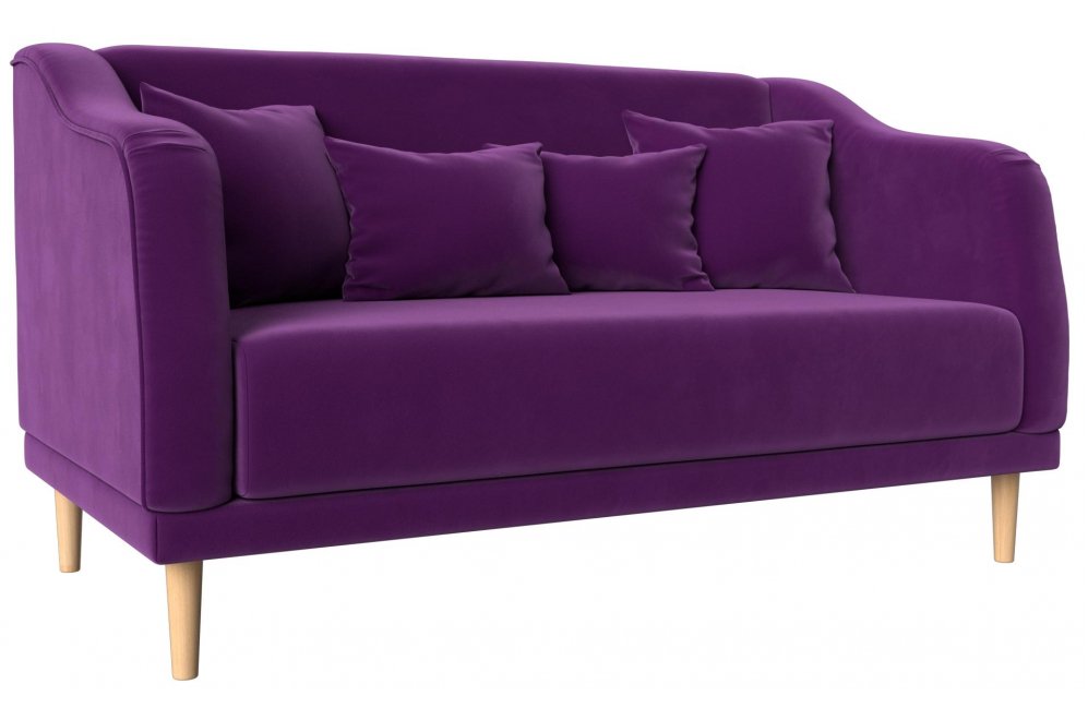 Кухонный диван Киото фиолетовый микровельвет